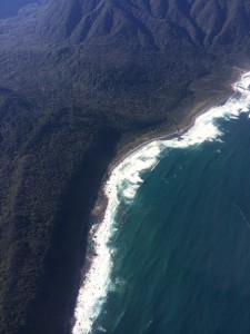 The Tazman Sea coast entering Milford Sound